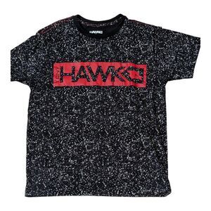 Tony Hawk Large T-Shirt Black Red Graphics Splat Marks